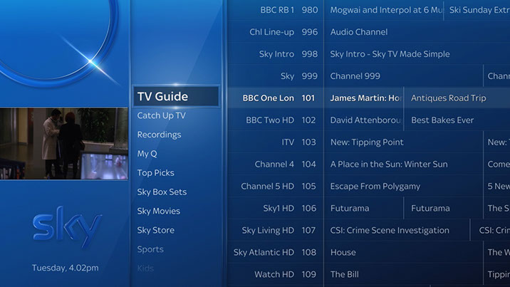 Sky Q Installation Matson